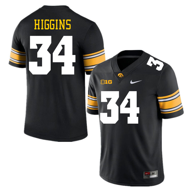 Jay Higgins Iowa Jersey,University Of Iowa Hawkeyes Fotoball Uniforms,Jersey,Gears-Black